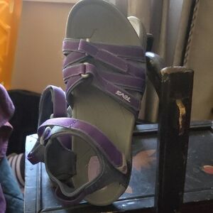 Teva Purple and Gray Women's Sandals - 6.5